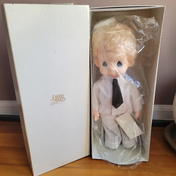 Precious Moments Other - PRECIOUS MOMENTS - SAILOR SAM 15" Doll Limited - Navy Porcelain In Box BLACK TIE